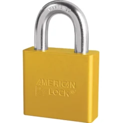 2in (51mm) Yellow Solid Aluminum Rekeyable 6-Pin Tumbler Padlock