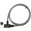 Keyed Braided Steel Cable Lock, 6 ft x 3/8 in