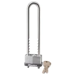 Laminated Steel Padlock, Warded Lock, 1-3/4 in Wide