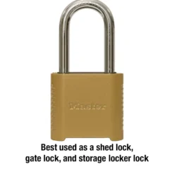 Long Shackle Set Your Own Combination Lock, 2 in Wide