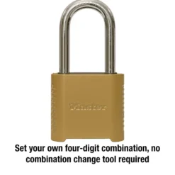 Long Shackle Set Your Own Combination Lock, 2 in Wide