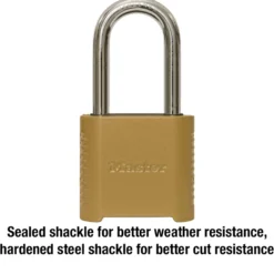 Long Shackle Set Your Own Combination Lock, 2 in Wide