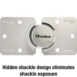 Magnum® Hidden Shackle Padlock with 9-1/16in (23cm) High Security Hasp