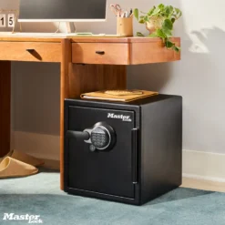 Master Lock Black Premium 2-Hour Fireproof Safe with Digital Keypad, 1.2 cu-ft, STW123GTCML
