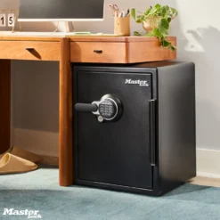 Master Lock Black Premium 2-Hour Fireproof Safe with Digital Keypad, 2.0 cu-ft, STW205GYCML