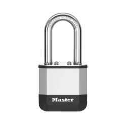 Master Lock Elite™ Heavy Duty Lock with Hardened Boron Steel Shackle, 1-3/4 in. (44mm) wide, 1-1/2 in. (38mm) Shackle
