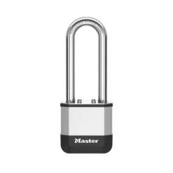 Master Lock Elite™ Heavy Duty Lock with Hardened Boron Steel Shackle, 1-3/4 in. (44mm) wide, 2-1/2 in. (64mm) Shackle