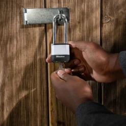 Master Lock Elite™ Heavy Duty Lock with Hardened Boron Steel Shackle, 1-3/4 in. (44mm) wide, 2-1/2 in. (64mm) Shackle