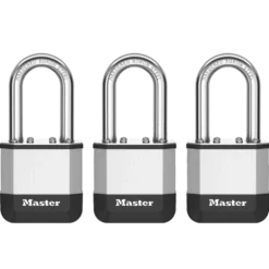 Master Lock Elite™ Heavy Duty Lock with Hardened Boron Steel Shackle, 1-3/4 in. (44mm) wide, 1-1/2 in. (38mm) Shackle