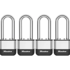 Master Lock Elite™ Heavy Duty Lock with Hardened Boron Steel Shackle, 2 in. (51mm) wide, 2-1/2 in. (64mm) Shackle