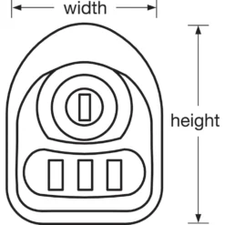 Multi-User Mechanical Built-In Lock for Lift Handle Lockers & Single Point Latch Lockers - Manual Deadbolt