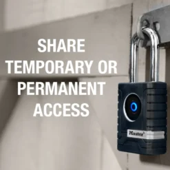 Outdoor Bluetooth® Padlock with 2 Inch Boron Alloy Shackle