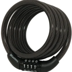 Preset Combination Cable Lock, 4 ft x 5/16 in