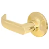 Return Style Dummy Lever; Polished Brass