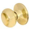 Rusk Style Dummy Knob; Polished Brass