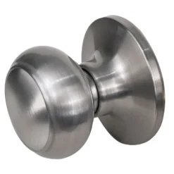 Rusk Style Dummy Knob; Satin Nickel