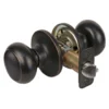 Rusk Style Hall and Closet Door Knob; Aged Bronze