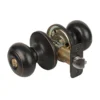 Rusk Style Knob Entry Door Lock; Aged Bronze, WR5