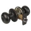 Rusk Style Knob Privacy Door Lock; Aged Bronze