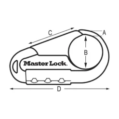 Set Your Own Combination Lock for Backpack, Assorted Colors, 3-5/16 in Wide