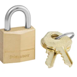 Small Solid Brass Padlock, 3/4 in Wide