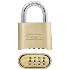 Solid Body WORD Combination Lock, 2 in Wide