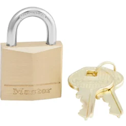 Solid Brass Padlock, 1-3/16 in Wide