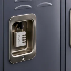 Solid Metal Combination Lock, 1-9/16 in Wide