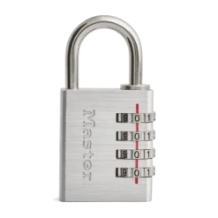 Solid Metal Combination Lock, 1-9/16 in Wide