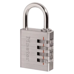 Solid Metal Combination Lock, 1-9/16 in Wide