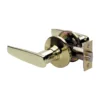 Straight Style Lever Passage Door Lock; Polished Brass