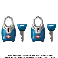 TSA Lock with Shrouded Shackle, 1 in Wide