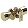 Tulip Style Hall and Closet Door Knob; Polished Brass