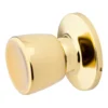 Tulip Style Knob Dummy Lock; Polished Brass
