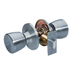 Tulip Style Knob Passage Door Lock; Satin Nickel