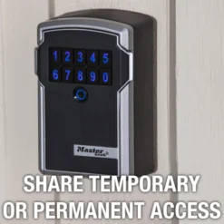 Wall Mounted Bluetooth® Lock Box for Keys