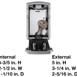 Wall Mounted Bluetooth® Lock Box for Keys