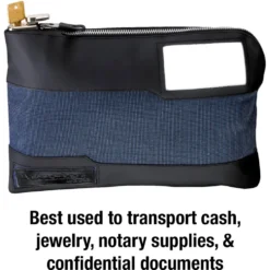 Water-resistant Nylon Locking Storage Bag, 11-1/2 in Wide