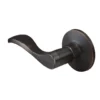 Wave Lever Style Dummy Lock; Aged Bronze