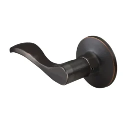 Wave Lever Style Dummy Lock; Aged Bronze