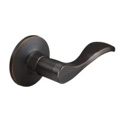 Wave Lever Style Dummy Lock; Aged Bronze