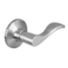 Wave Lever Style Dummy Lock; Satin Nickel