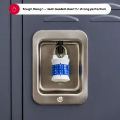 WORD Combination Lock, Assorted Colors, 1-1/2 in Wide